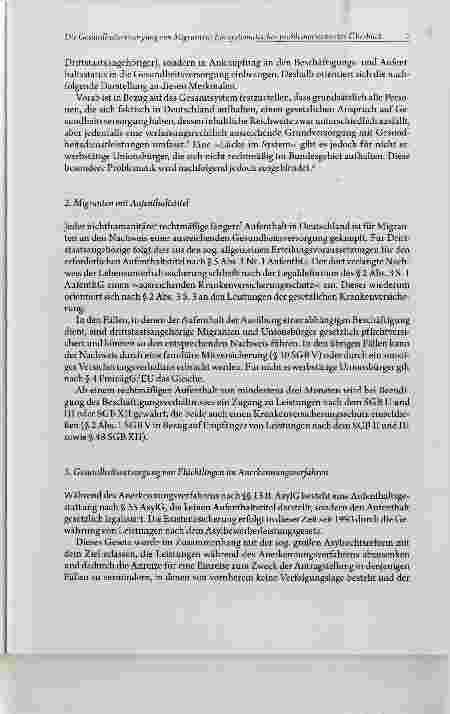 Vorschauseite 3: Die Gesundheitsversorgung von Migranten: Ein systematischer problemorientierter Überblick