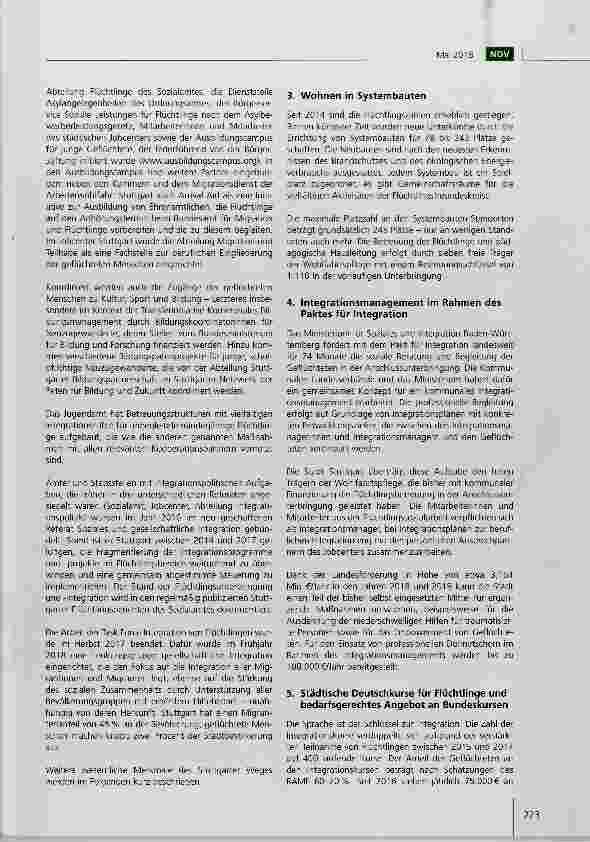 Vorschauseite 3: Der Stuttgarter Weg zur Integration geflüchteter Menschen