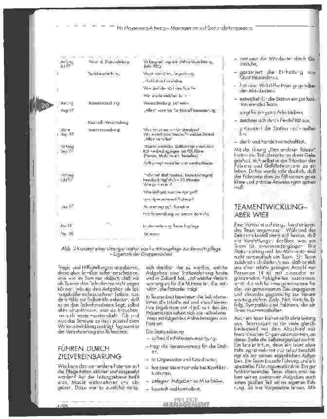 Vorschauseite 4: Management auf Stationsleitungsebene Qualifizierte Mitarbheiter als Vorausstzung, um auf dem Markt zu bestehen