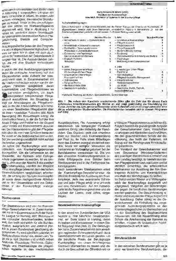 Vorschauseite 2: Krankenpflege in den USA Ausbildung, Fortbildung und Studium