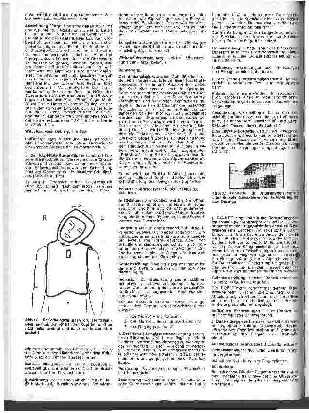 Vorschauseite 5: Die besonderen Aufgaben der Schwester in der Orthopädie 6. Folge: Spezielle Form, Ausführung u. Indikation der Gipsverbände