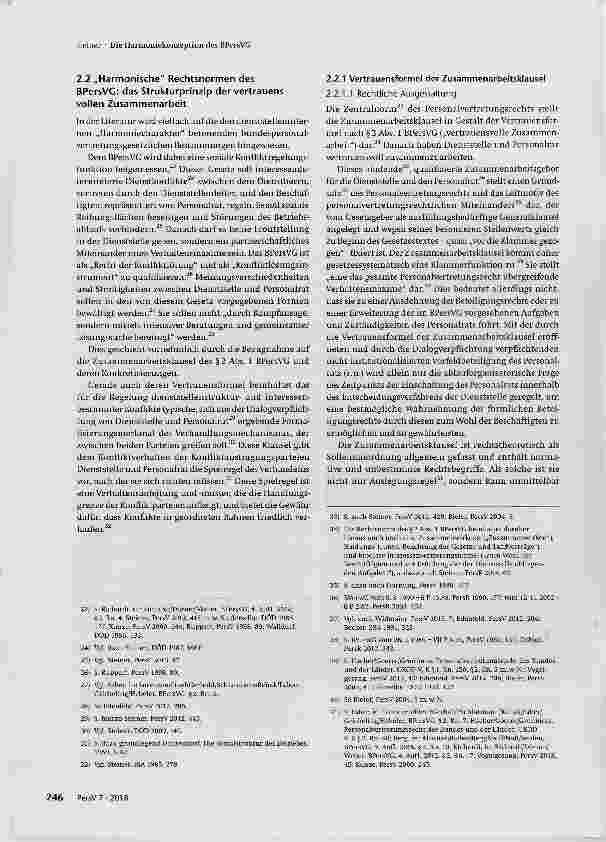 Vorschauseite 3: Die Harmoniekonzeption des BPersVG