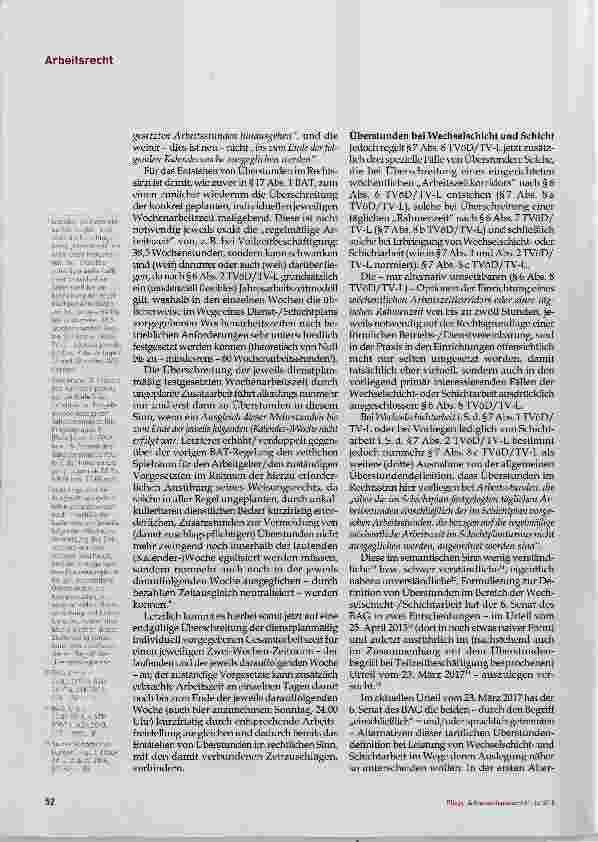 Vorschauseite 3: Überstunden im Schichtdienst Neues aus Erfurt, Teil 1