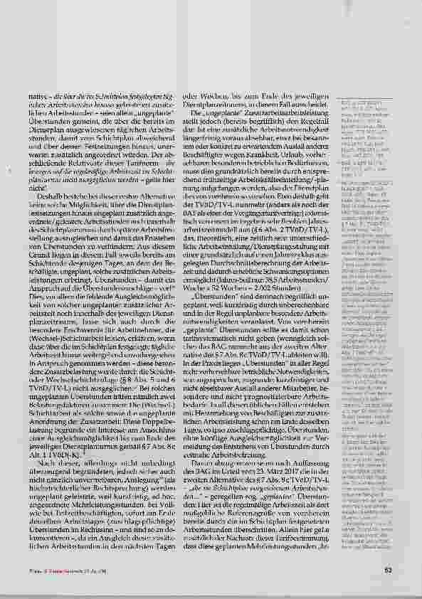 Vorschauseite 4: Überstunden im Schichtdienst Neues aus Erfurt, Teil 1