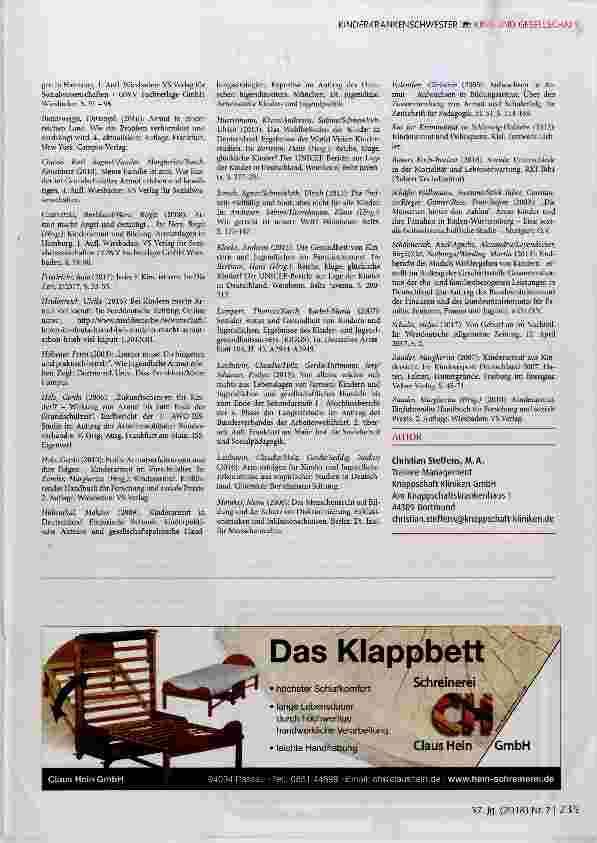 Vorschauseite 6: Der Einfluss von Kinderarmut auf die physische und psychosoziale Gesundheit
