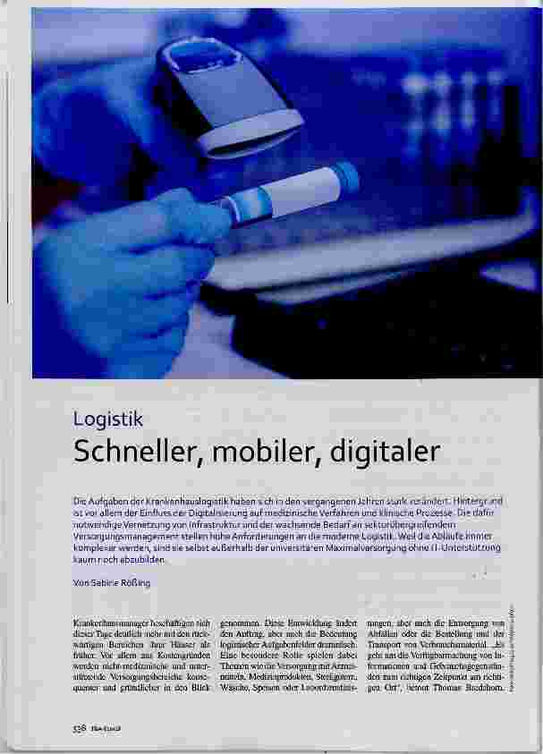 Vorschauseite 1: Schneller, nnobiler, digitaler