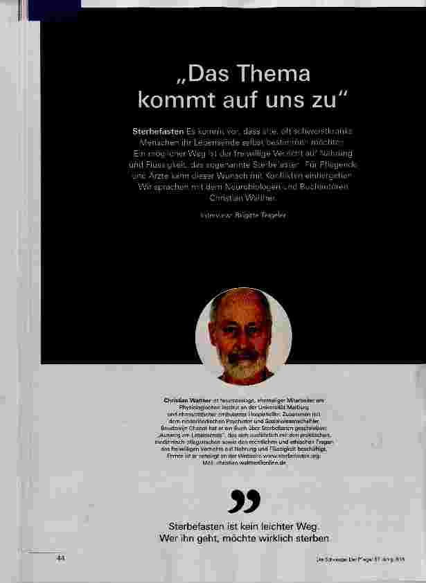 Vorschauseite 1: Das Thema kommt auf uns zu