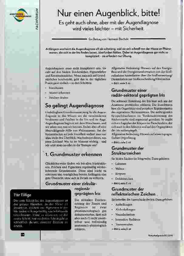 Vorschauseite 1: Nur einen Augenblick, bitte!