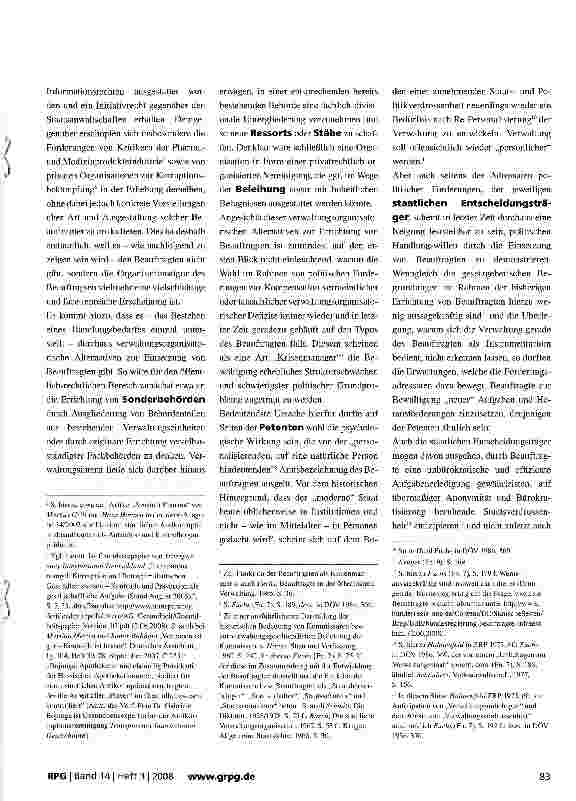 Vorschauseite 2: Brauchen wir in Deutschland einen „(Anti-)Korruptionsbeauftragten das Gesundheitswesen?