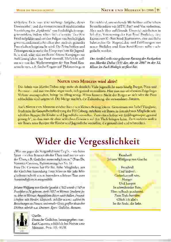 Vorschauseite 3: Jugendliche und Fast Food