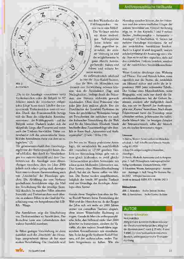 Vorschauseite 4: Kosmische Aspekte in der Biographie des Menschen