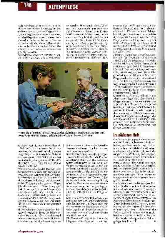 Vorschauseite 4: Das Leben in der Vergangenheit Die Alzheimer Gesellschaft Deutschland informiert/Teil 4