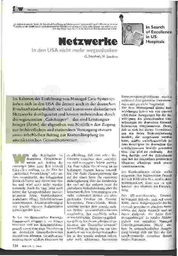 Vorschauseite 1: Netzwerke In den USA nicht mehr wegzudenken