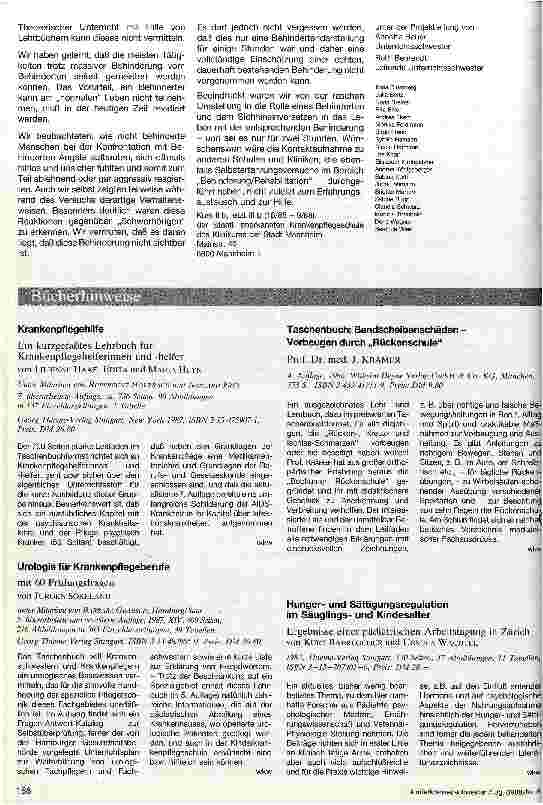 Vorschauseite 5: Simulierte Eigenbehinderung Selbsterfahrungsprojekt einer Kinderkrankenpflege-Schulklasse