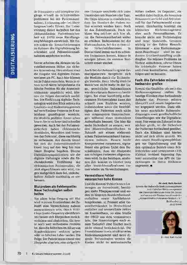 Vorschauseite 3: Qualitätsmanagement ist gut klinisches Risikomanagement noch besser