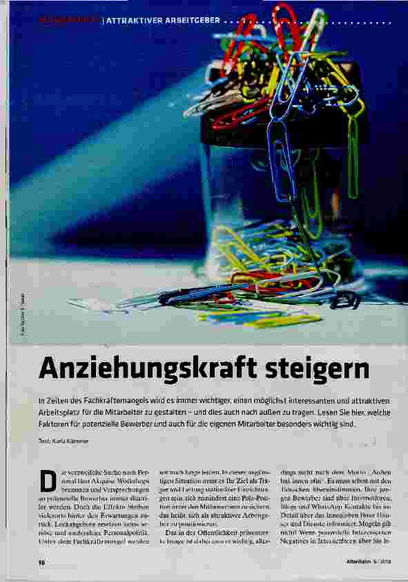 Vorschauseite 1: Anziehungskraft steigern
