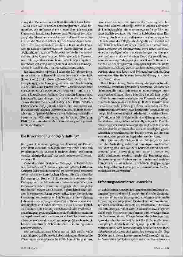 Vorschauseite 2: Dürfen wir Haltungen „formen“?