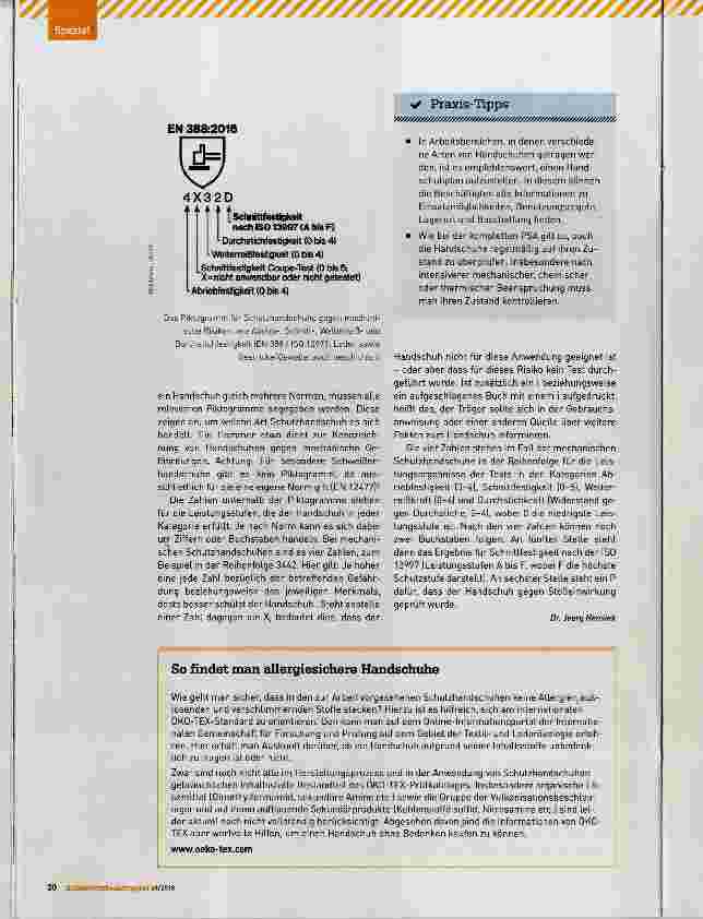 Vorschauseite 3: Sichere Handschuhe auswählen