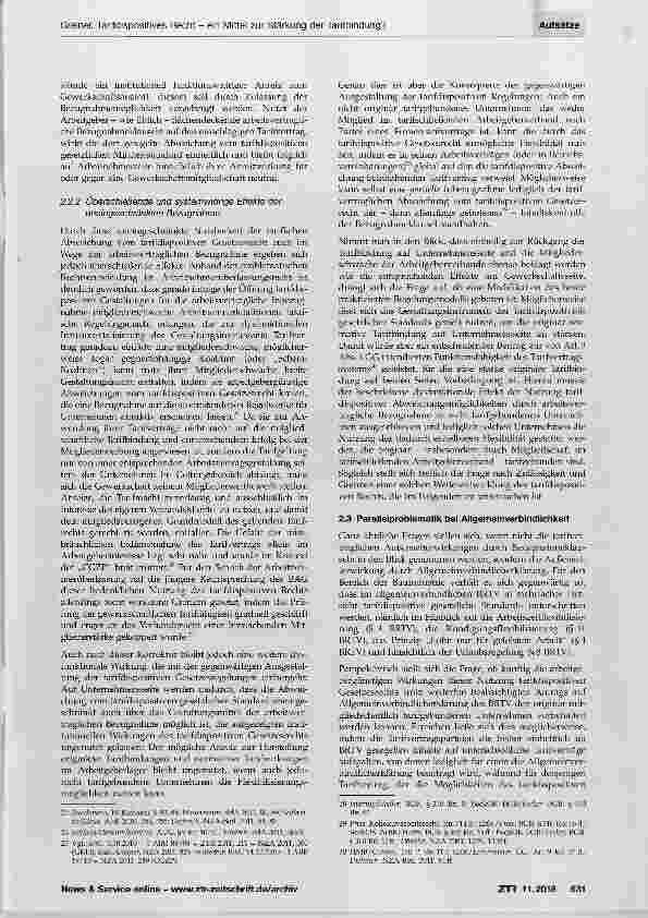 Vorschauseite 4: Tarifdispositives Recht ein Mittel zur Stärkung der Tarifbindung?