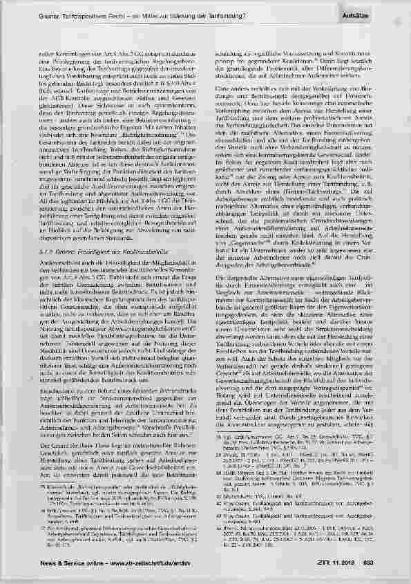 Vorschauseite 6: Tarifdispositives Recht ein Mittel zur Stärkung der Tarifbindung?