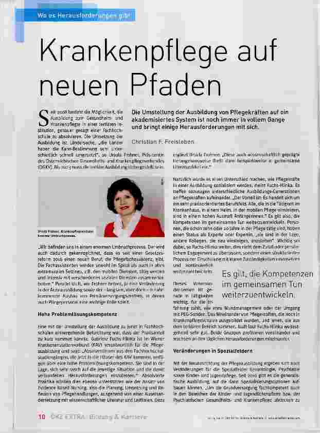 Vorschauseite 1: Krankenpflege auf neuen Pfaden