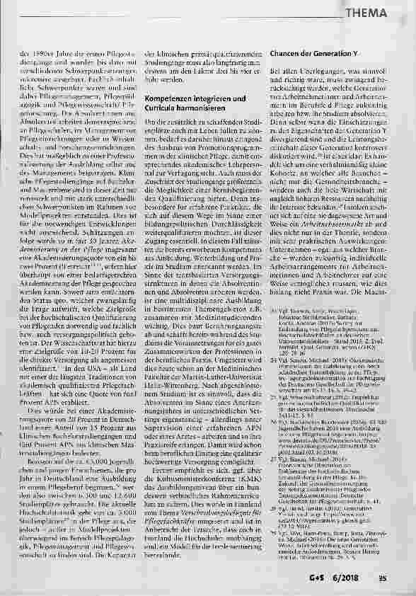 Vorschauseite 6: Advanced Nursing Practice eine Zukunftsperspektive für die Versorgung