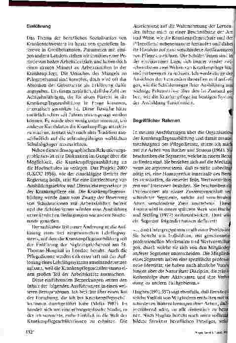 Vorschauseite 2: Arbeit erledigen oder lernen zu pflegen? Übersetzt v. Martha Meier Die berufliche Sozialisation von Krankenpflegeschülern