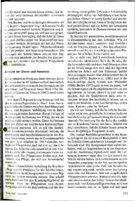 Vorschauseite 3: Arbeit erledigen oder lernen zu pflegen? Übersetzt v. Martha Meier Die berufliche Sozialisation von Krankenpflegeschülern