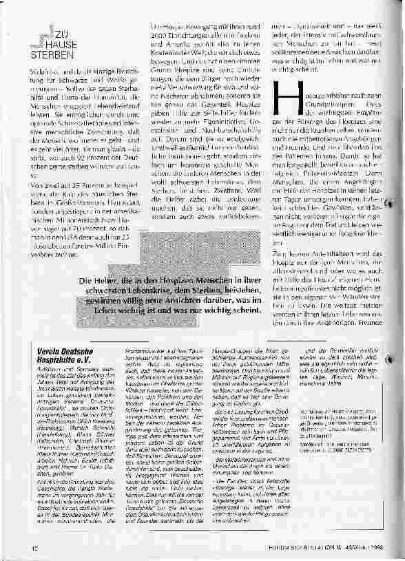 Vorschauseite 2: Das Tabu des Sterbens durchbrechen