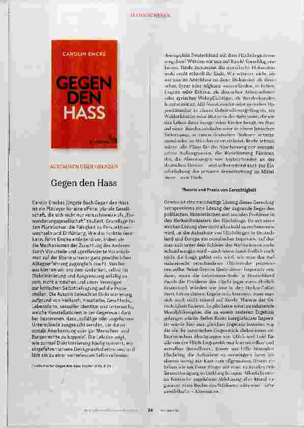 Vorschauseite 3: Die Ethik der Migration