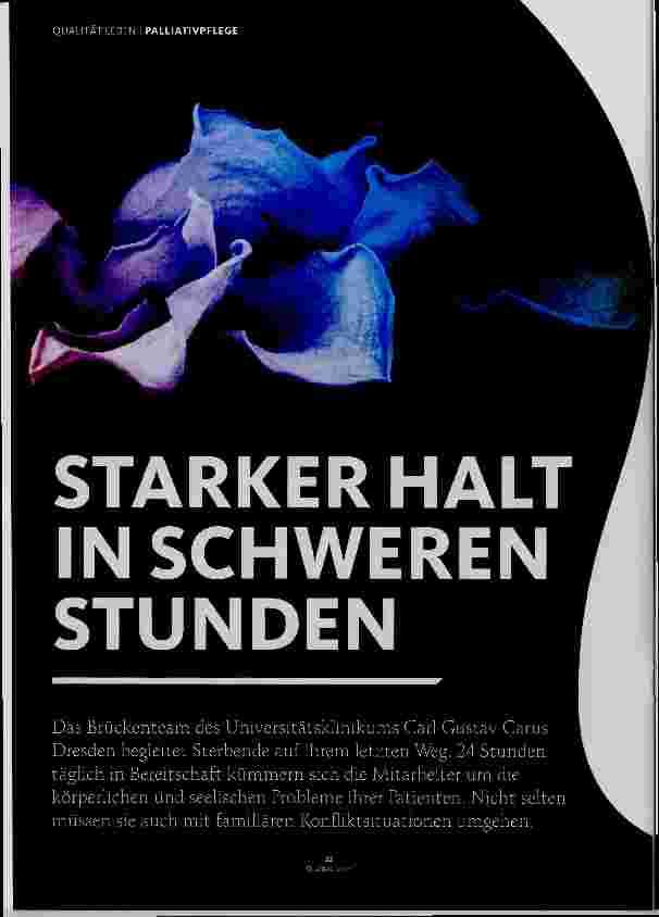 Vorschauseite 1: STARKER HALT IN SCHWEREN STUNDEN