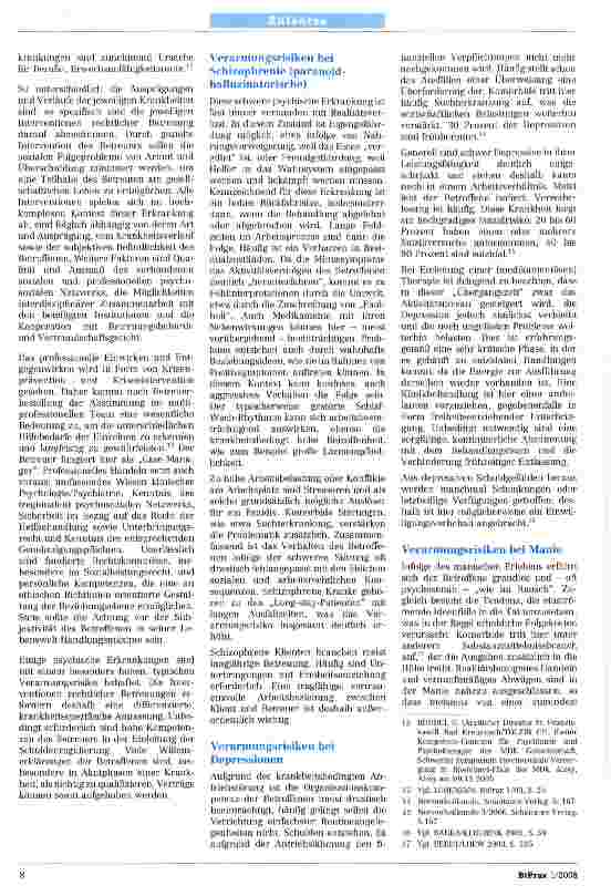 Vorschauseite 2: Die Zusammenhänge von Armut, psychischer Erkrankung undUberschuldung