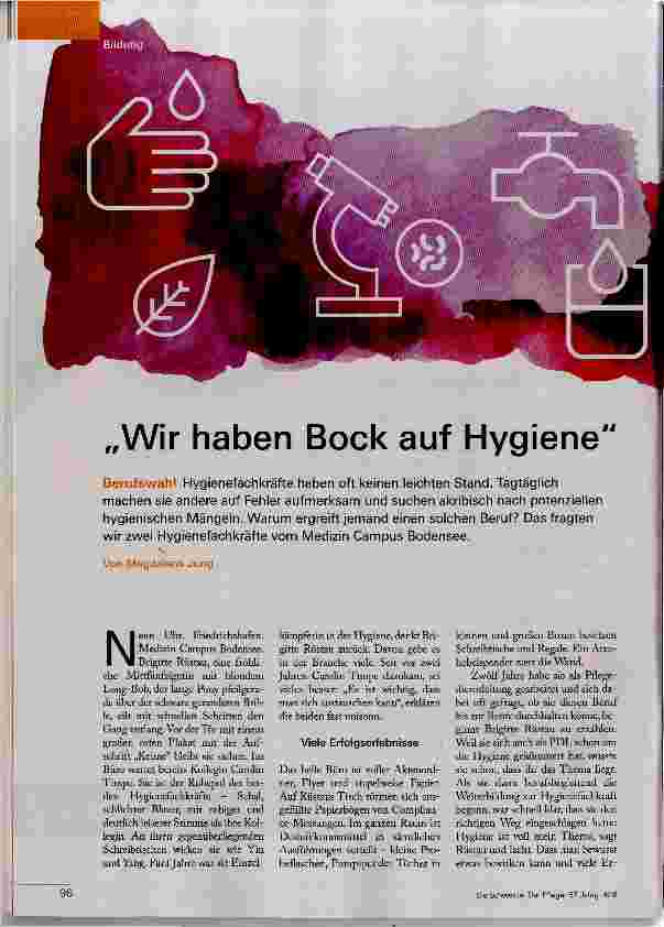Vorschauseite 1: Wir haben Bock auf Hygiene