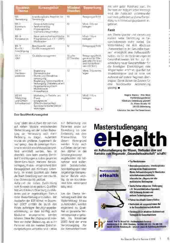 Vorschauseite 4: Netzwerker/-in im Gesundheitswesen