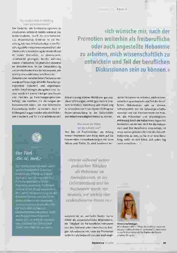 Vorschauseite 2: Doktoratsprogramm eröffnet neue Perspektiven