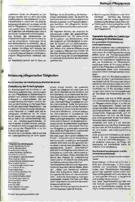 Vorschauseite 2: Einsatzmöglichkeiten der EDV in der Krankenpflege Bericht des Arbeitskreises an der Fachhochschule Osnabrück