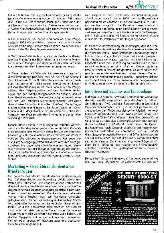 Vorschauseite 4: Die Versorgung ausländischer Patienten in deutschen Krankenhäusern