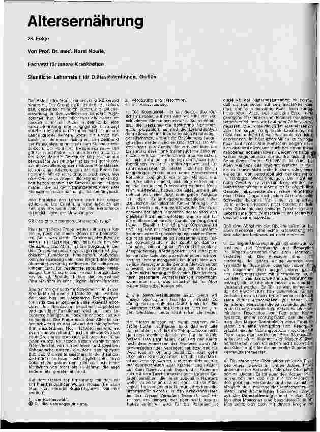 Vorschauseite 1: Altersernährung 28. Folge