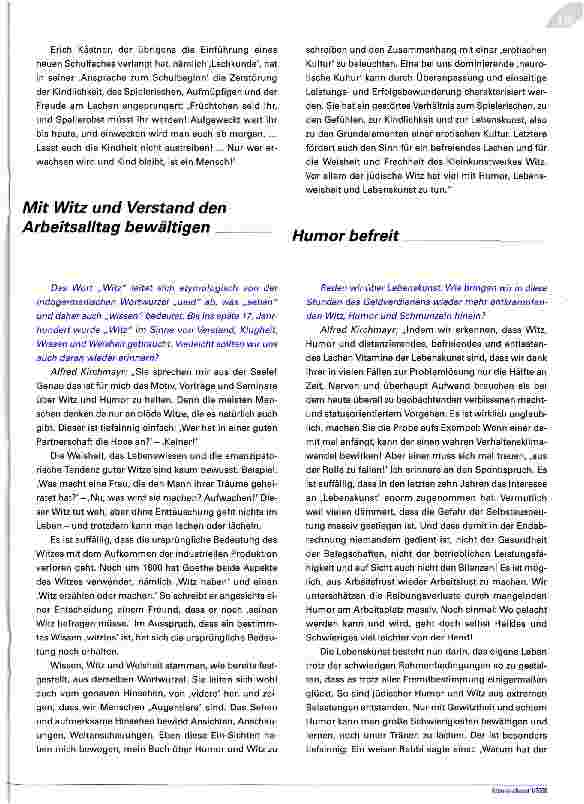 Vorschauseite 2: Von der Kraft des Humors