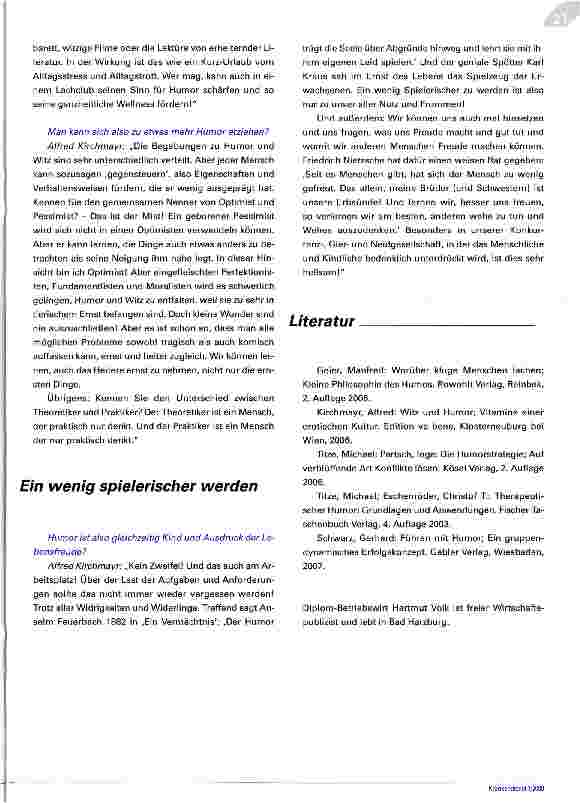 Vorschauseite 4: Von der Kraft des Humors