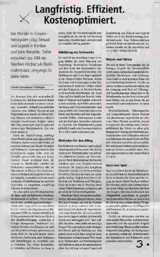 Vorschauseite 1: Langfristig. Effizient. Kostenoptimiert.