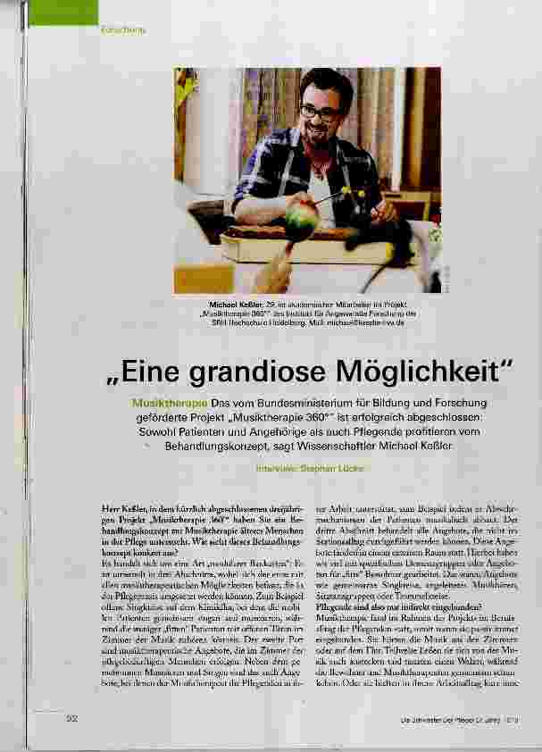 Vorschauseite 1: Eine grandiose Möglichkeit