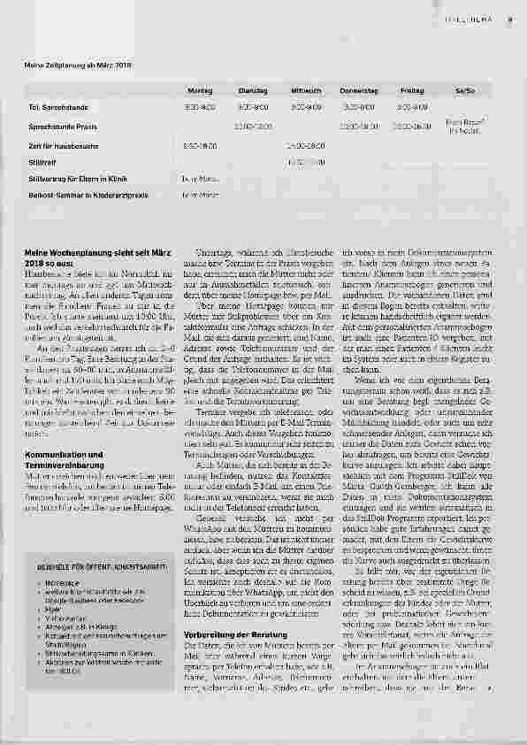 Vorschauseite 3: Ein Beispiel für den Aufbau einer Praxis für Stillberatung