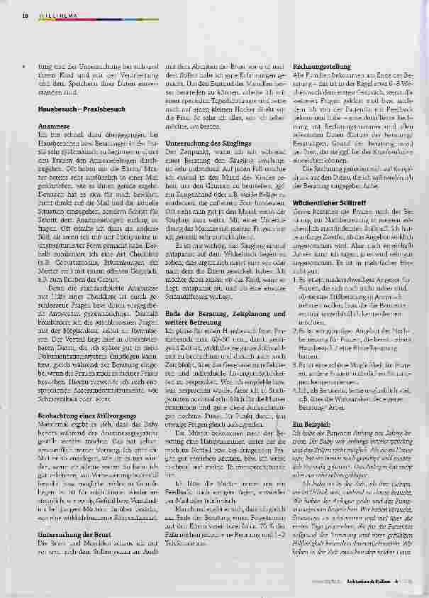 Vorschauseite 4: Ein Beispiel für den Aufbau einer Praxis für Stillberatung