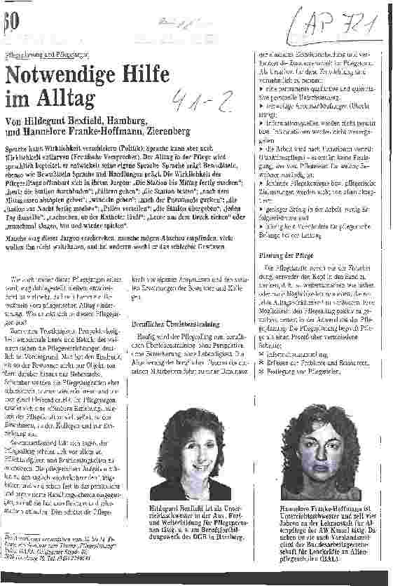 Vorschauseite 1: Notwendige Hilfe im Alltag