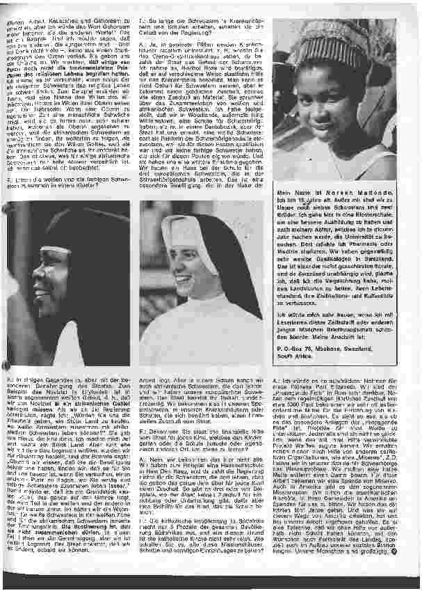 Vorschauseite 6: Afrika - Land der Entscheidung Ein Bericht über die besondere Situation d.Krankenpflege in Südafrika