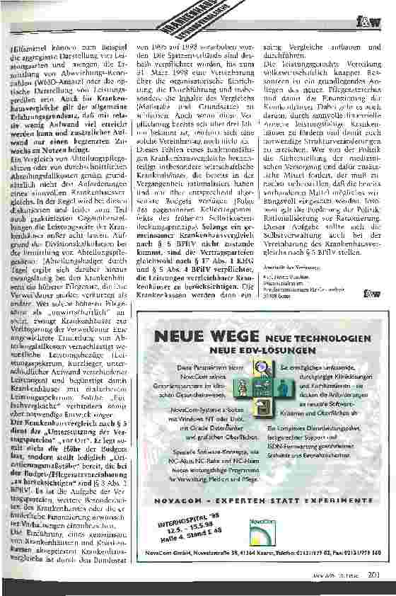 Vorschauseite 2: Der Krankenhausbetriebsvergleich nach der BPflV Zielsetzung und aktuelle Situation