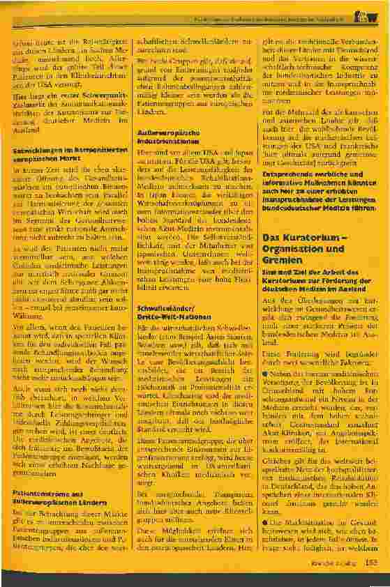 Vorschauseite 3: Kuratorium zur Förderung der deutschen Medizin im Ausland e. V. Konzept des Bundesverbandes Deutscher Privatkrankenanstalten e. V.