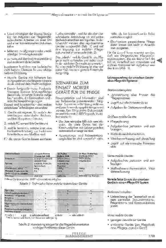 Vorschauseite 2: Pflegedokumentation mit mobilen DV-Systemen - Chancen und Risiken