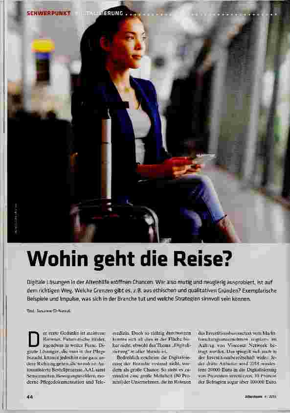 Vorschauseite 1: Wohin geht die Reise?